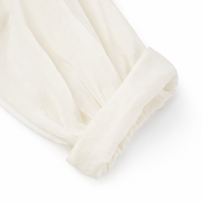 Solendra – Haut coordonné à une épaule et pantalon large fluide