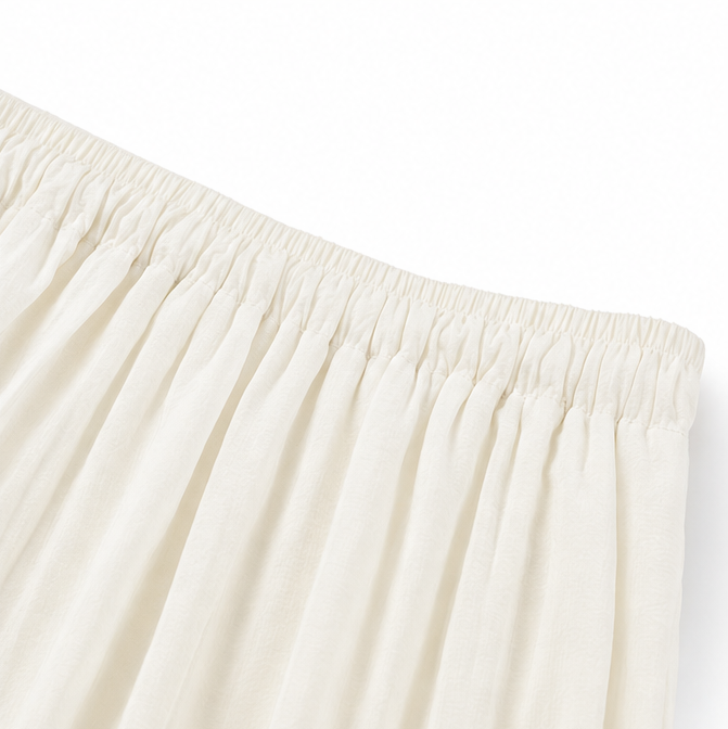 Solendra – Haut coordonné à une épaule et pantalon large fluide