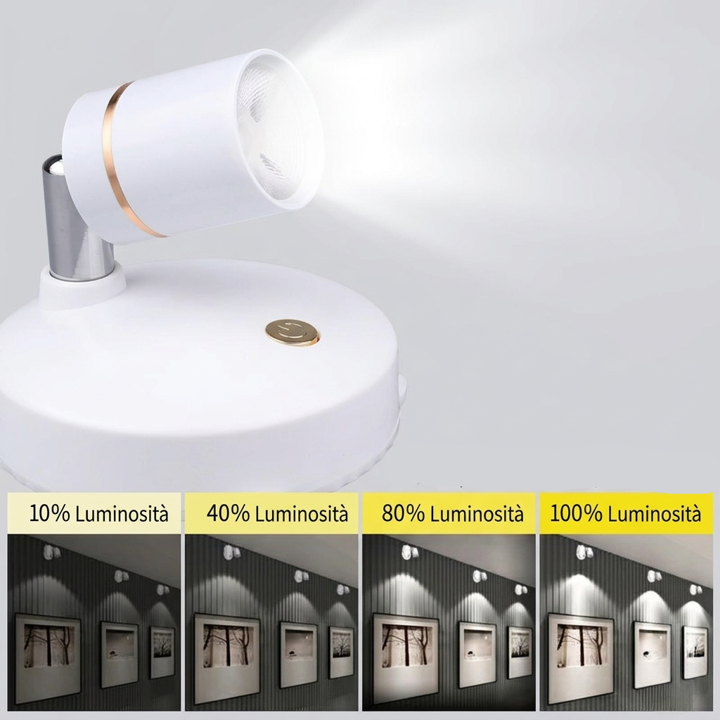 Spot LED Sans Fil Éclairage Rechargeable avec Télécommande