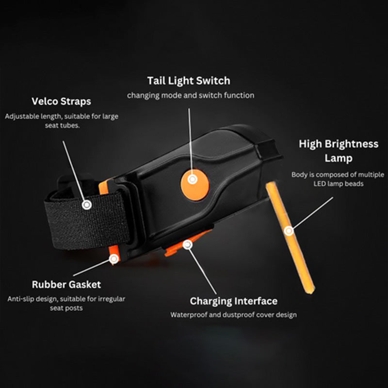 (1+1 Gratuit) Feu arrière LED pour vélo - Roulez en toute sécurité et visibilité !