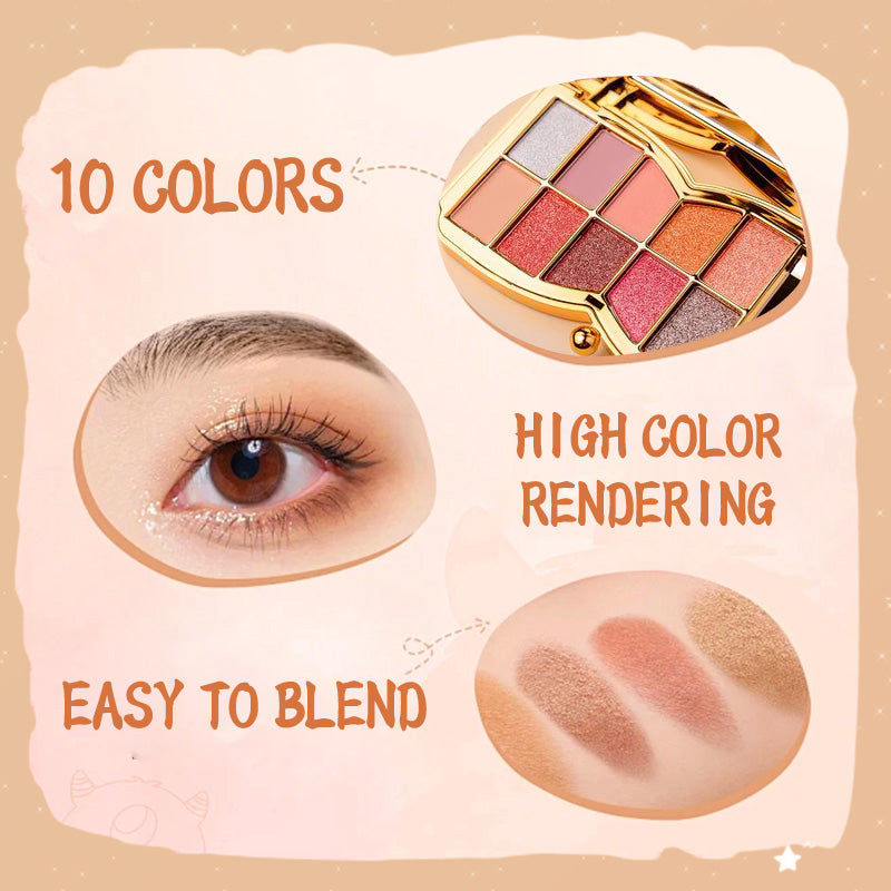 Votre Journal de Beauté 💟 | Palette de Fards à Paupières Pailletés 10 Couleurs✨