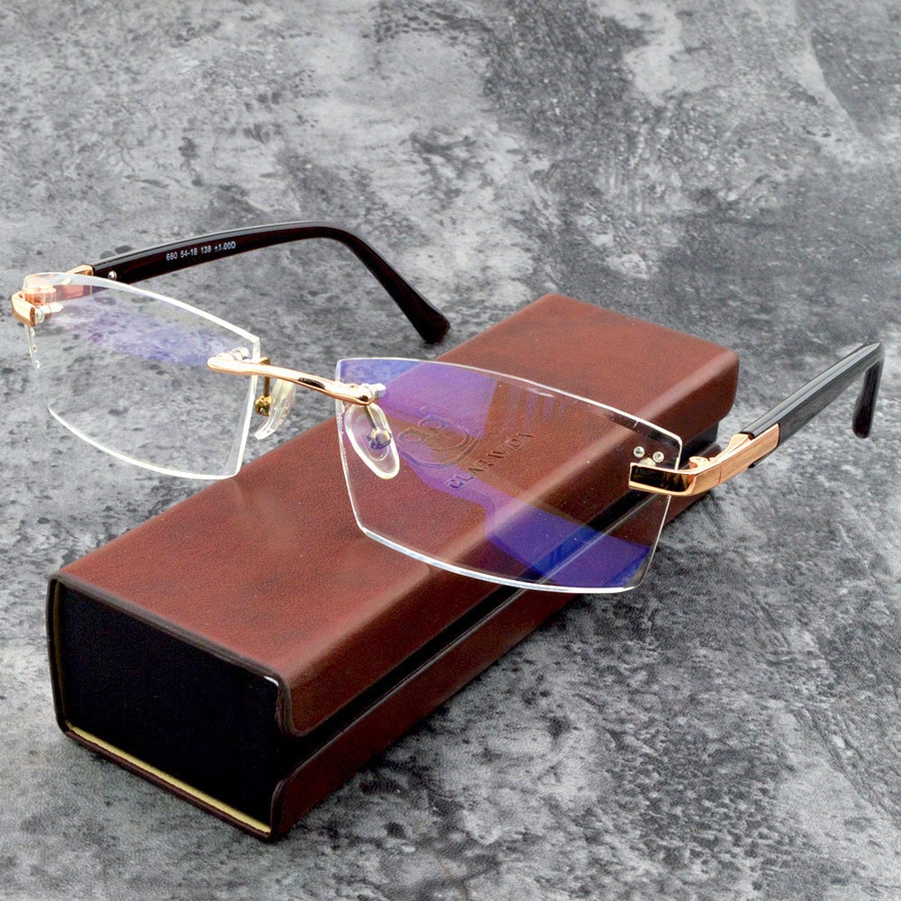 Viselio Lunettes de lecture intelligentes avec verres progressifs | Ultra légères & filtre de lumière bleue | Pour la vision de près et de loin | Monture en titane TR90