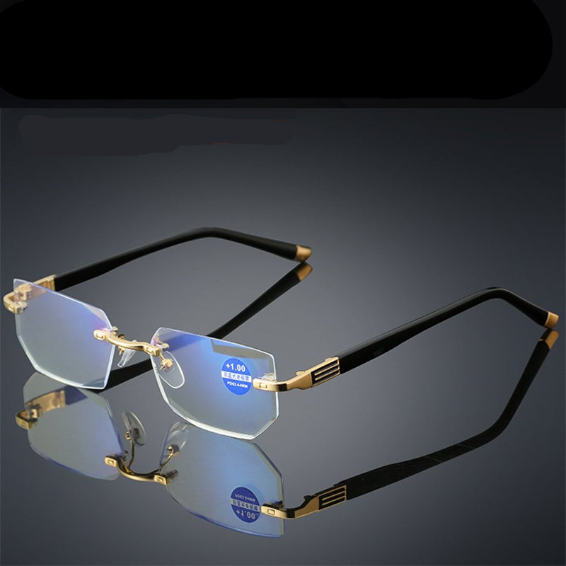 Viselio Lunettes de lecture intelligentes avec verres progressifs | Ultra légères & filtre de lumière bleue | Pour la vision de près et de loin | Monture en titane TR90