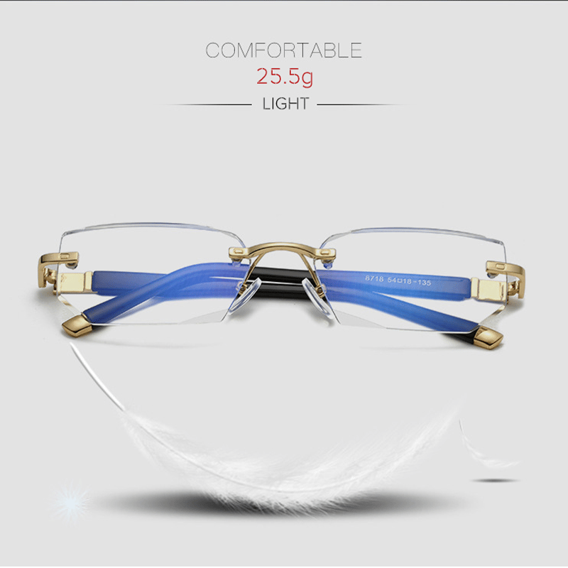 Viselio Lunettes de lecture intelligentes avec verres progressifs | Ultra légères & filtre de lumière bleue | Pour la vision de près et de loin | Monture en titane TR90
