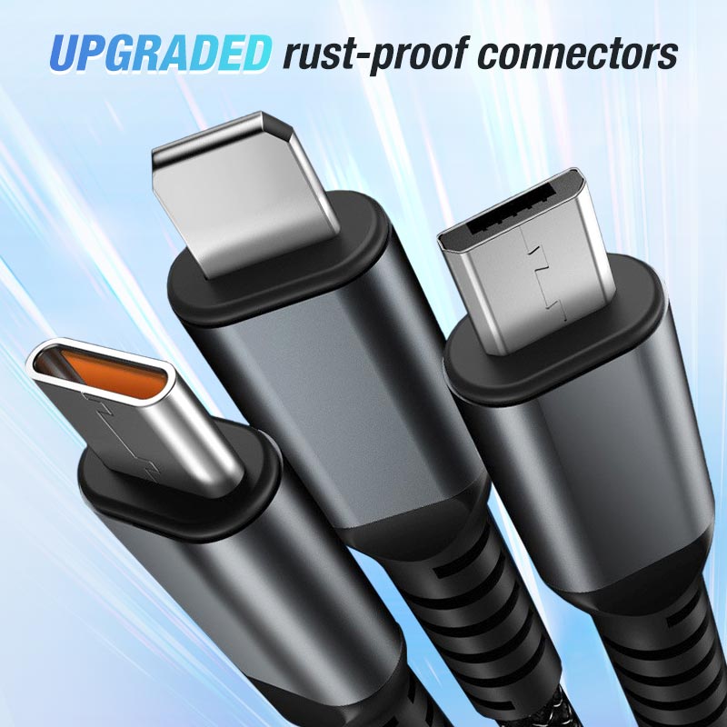 Câble de Chargement 1+1 GRATUIT : Câble de Charge Rapide Universel 3-en-1 100W