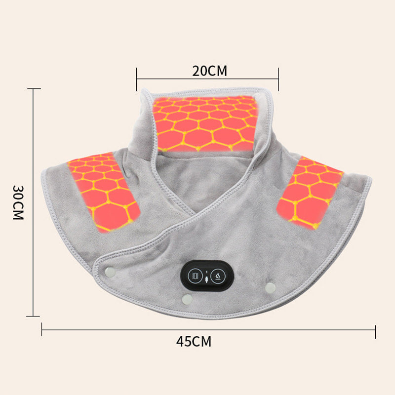 Coussin de Massage Électrique pour le Cou et les Épaules avec Chaleur et Vibration