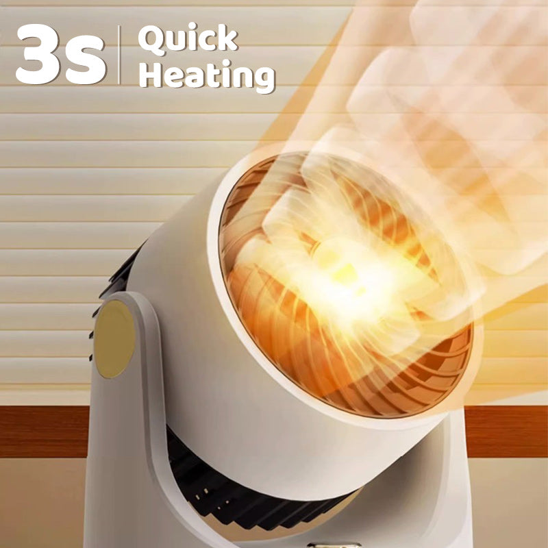 Radiateur Électrique avec Ventilateur – Chauffage d'Espace Compact pour Intérieur