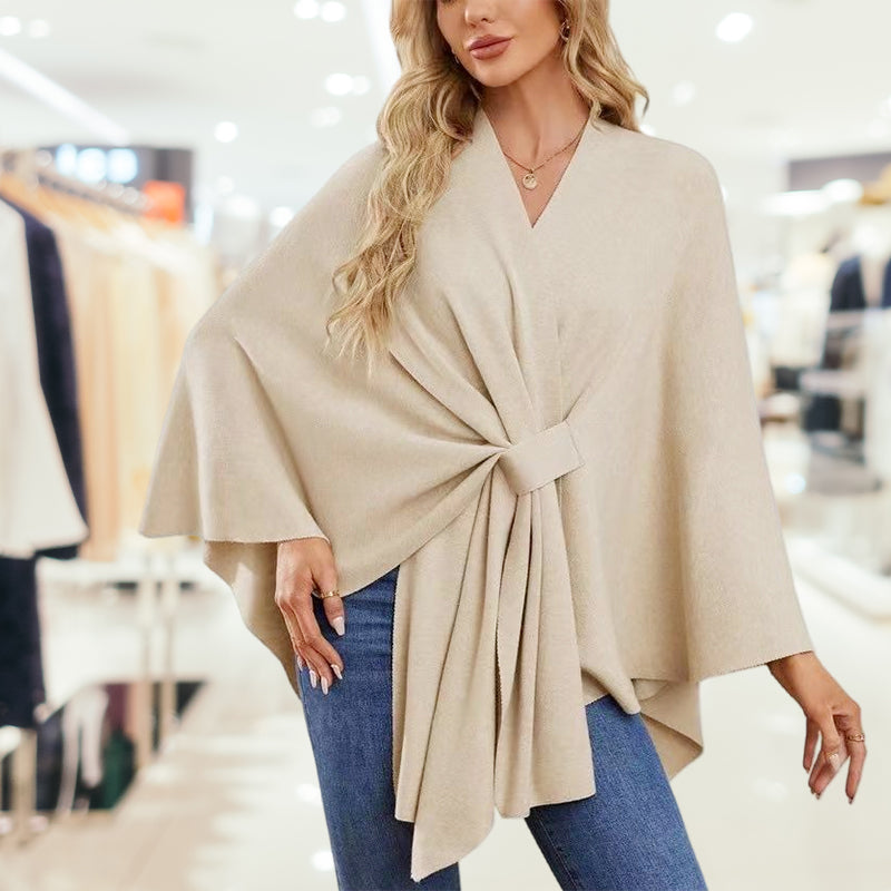 Aurelyn - Châle Tricoté Croisé pour Femmes