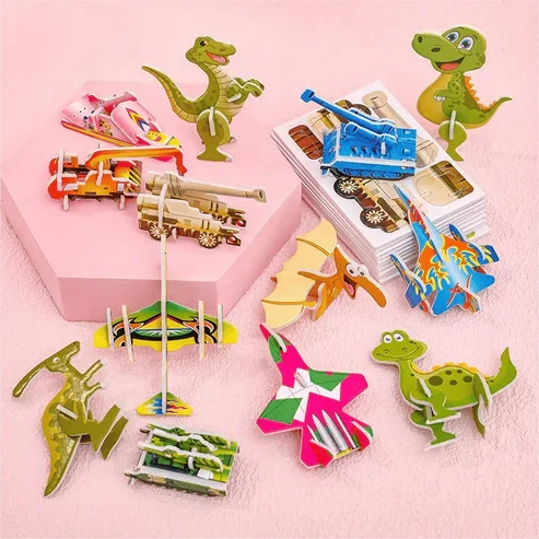 Ensemble de Puzzles 3D Cartoon pour Enfants