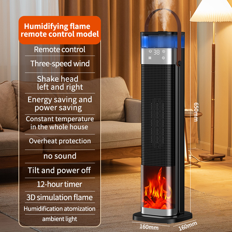 PTC Chauffage 2000W avec Humidificateur – Chauffage Électrique 2-en-1