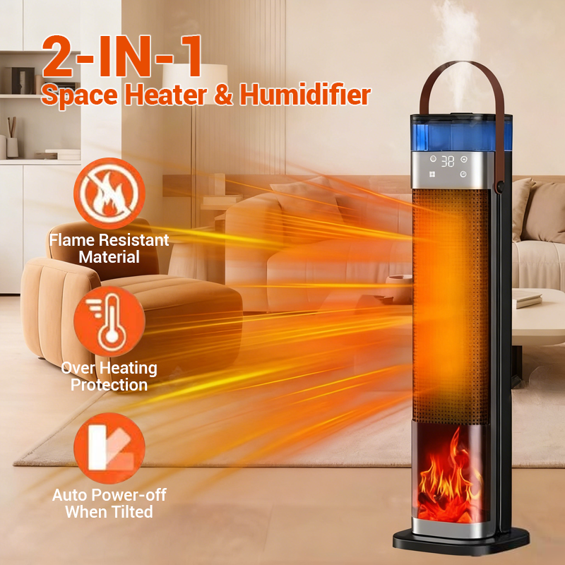 PTC Chauffage 2000W avec Humidificateur – Chauffage Électrique 2-en-1