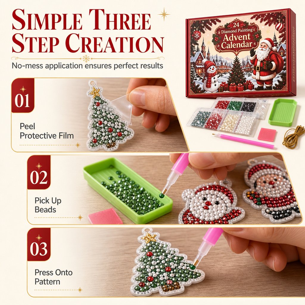 Calendrier de l'Avent DIY Décorations de Noël 2026 – 24 Jours
