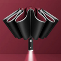 Parapluie Intelligent Résistant au Vent avec Lumière Intégrée