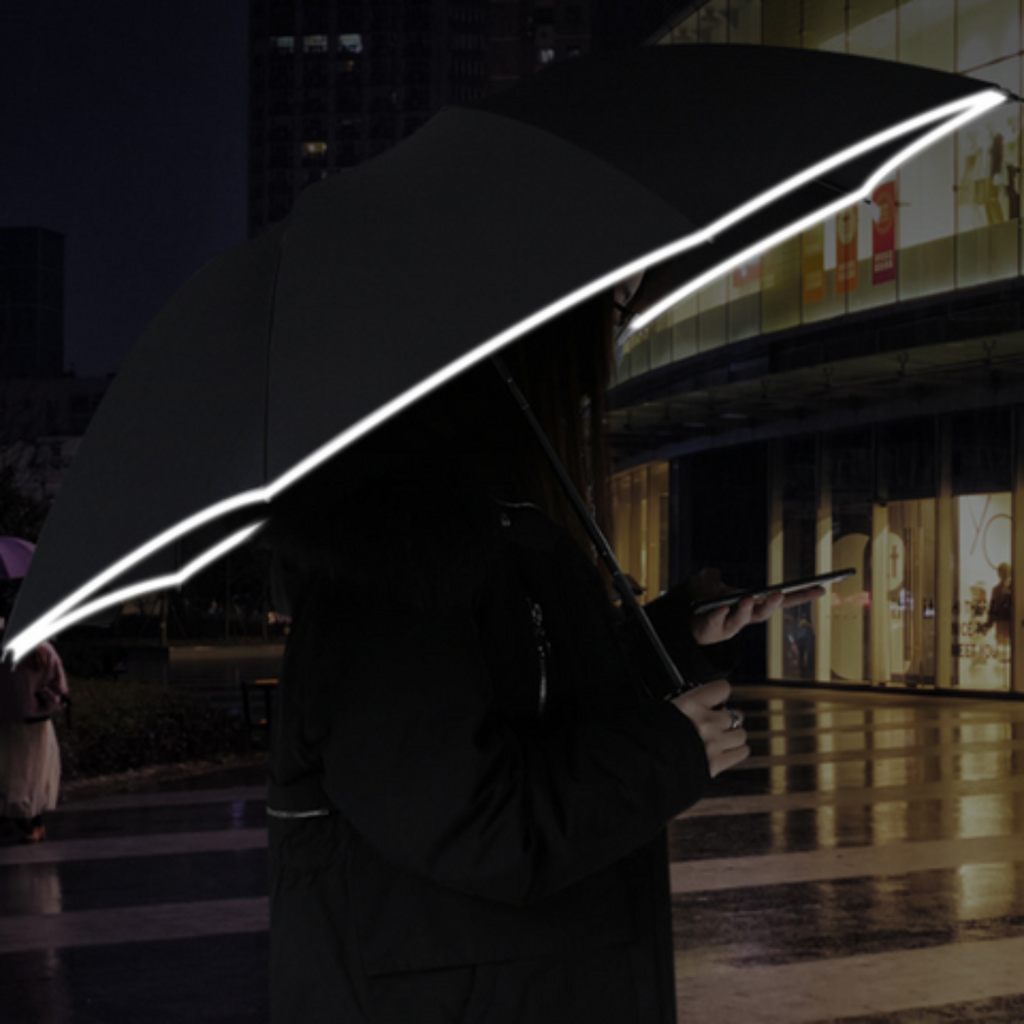 Parapluie Intelligent Résistant au Vent avec Lumière Intégrée