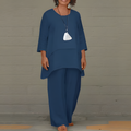 Ensemble en Lin Stylé 2 Pièces pour Femmes