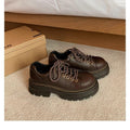Chaussures Chunky à Lacets pour Femmes avec Semelle Antidérapante
