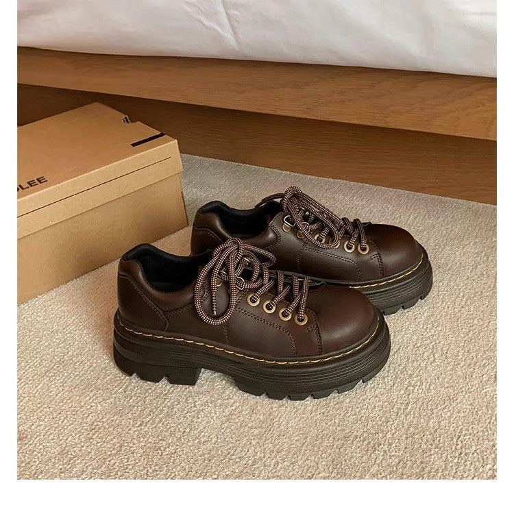 Chaussures Chunky à Lacets pour Femmes avec Semelle Antidérapante