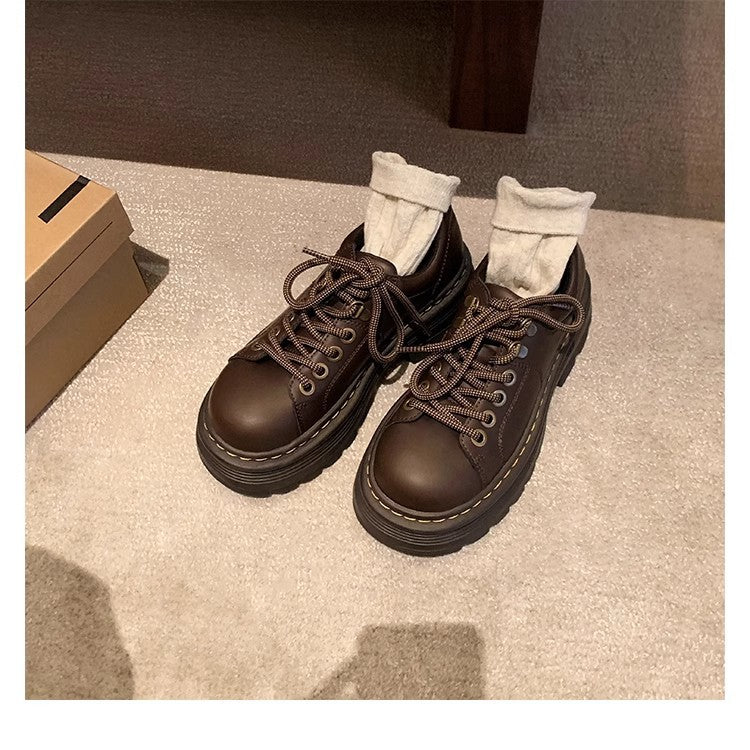 Chaussures Chunky à Lacets pour Femmes avec Semelle Antidérapante