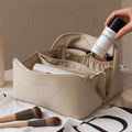 Trousse de Maquillage en Cuir pour Femmes - Organisateur Cosmétique de Voyage Élégant