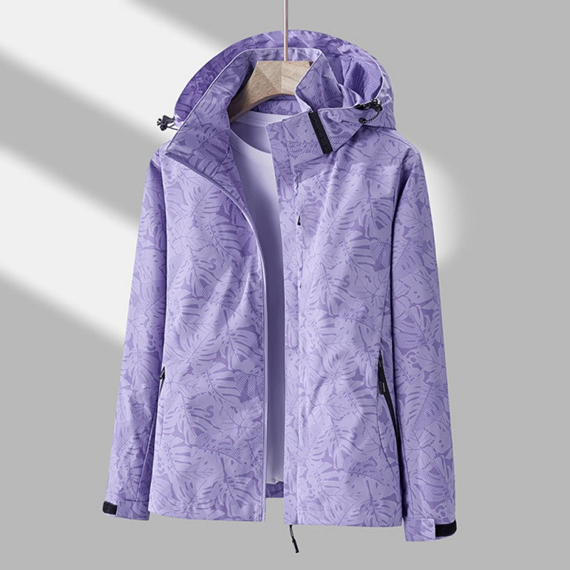 Veste à Capuche Imperméable et Coupe-Vent pour Femmes - Élégante et Légère