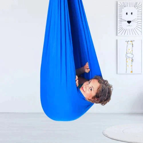 HappyKid Balancelle Thérapeutique | Espace de Jeu Sensoriel | Apaisant & Favorise la Concentration | Robuste & Confortable