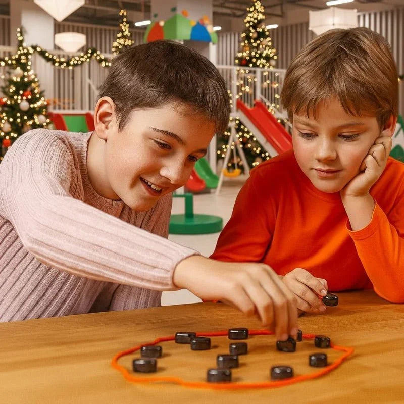 Jeu d'échecs magnétique pliable pour voyage avec 32 pièces de jeu
