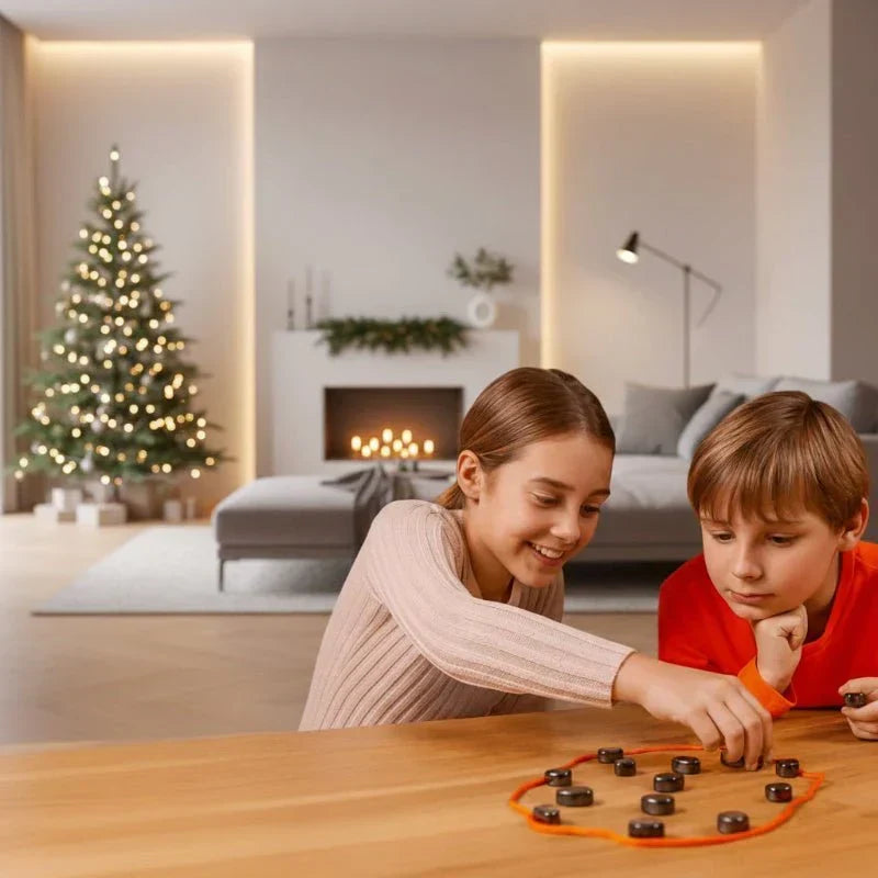 Jeu d'échecs magnétique pliable pour voyage avec 32 pièces de jeu