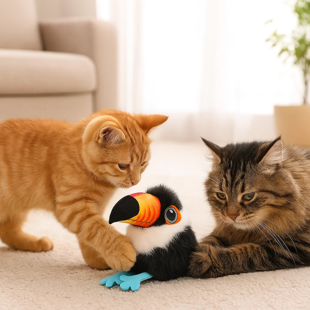 FeatherWhirl™ — Éveillez les instincts sauvages de votre chat pour une aventure intérieure sans fin