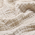 Plaid en Mousseline Douce Couverture en Coton Léger Ronde Chaude Peluche Salon Chambre | Sansoti