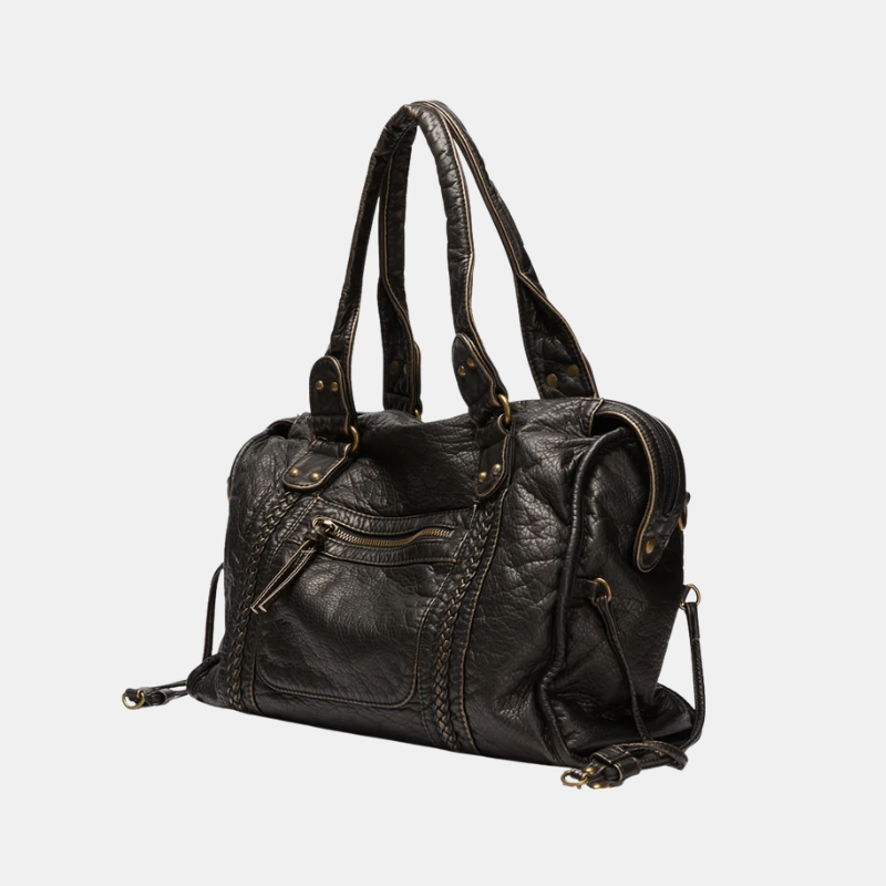 Sac À Main Noir Pour Les Cours – Élégance Rétro Et Praticité Moderne