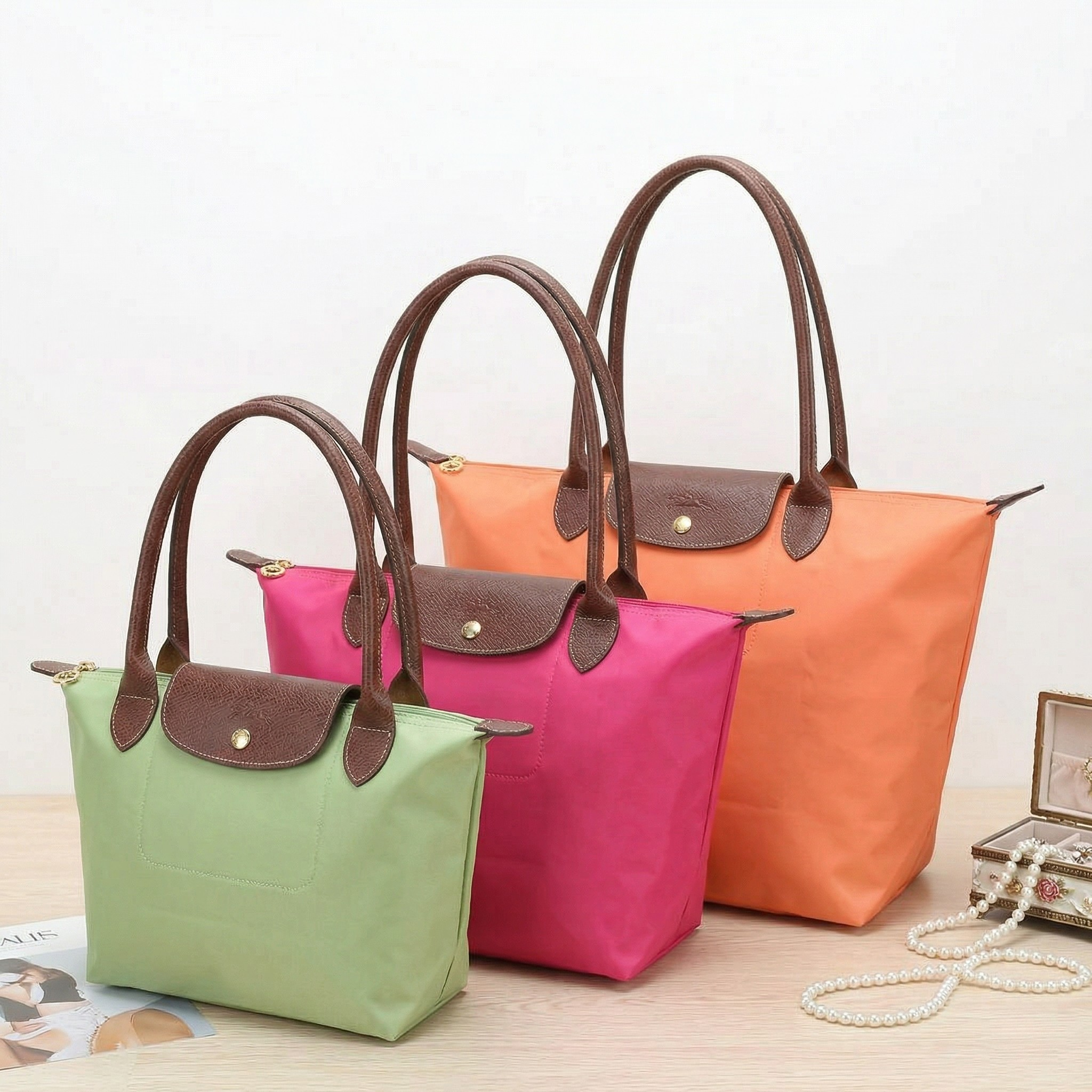 Sac à Bandoulière Oxford Imperméable Léger Tote Bag Disponible en Plusieurs Tailles
