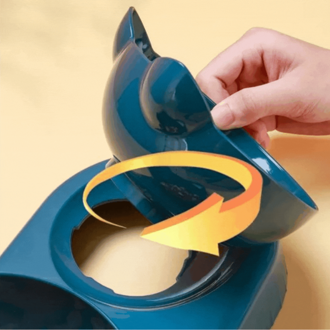 Bol Triples pour Chats - Design Antidérapant pour Nourriture, Eau & Snacks
