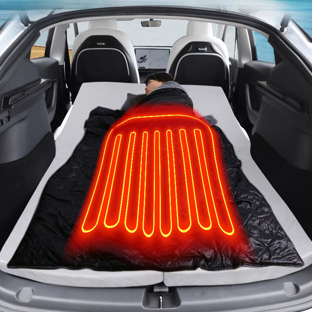 Couverture Chauffante Portable 12V pour Voyages en Voiture avec Connexion USB