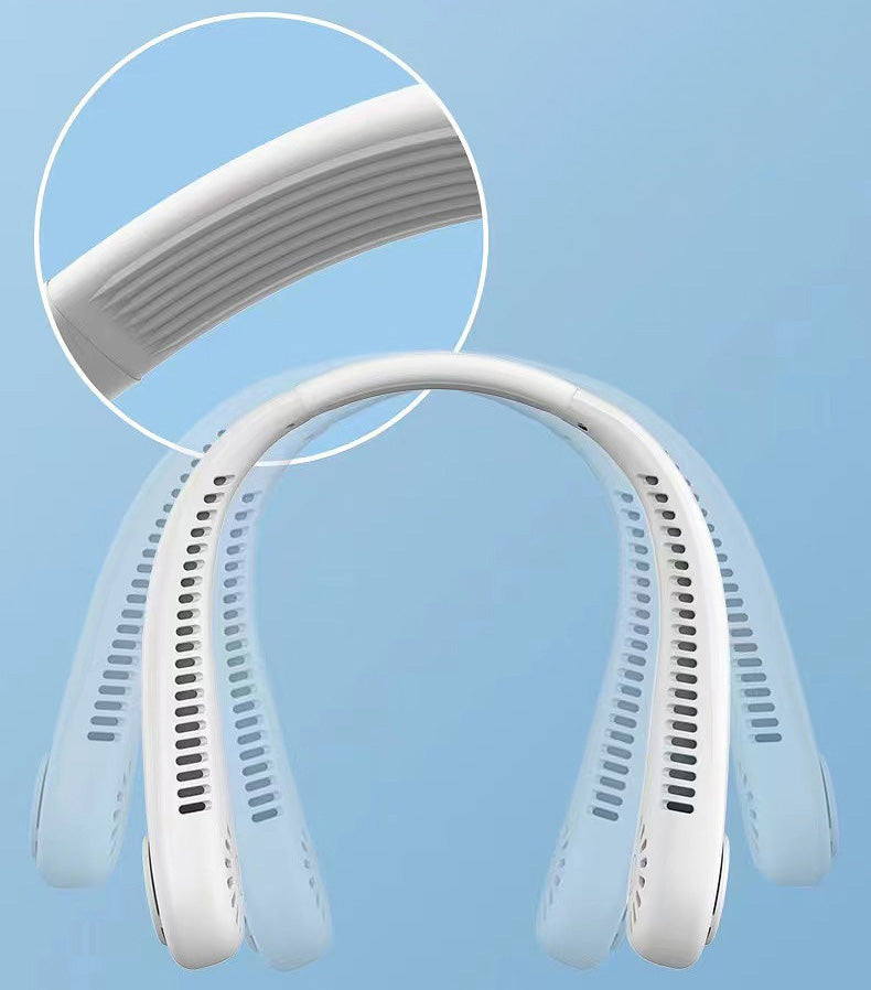 Ventilateur de Cou Unisexe à 5 Vitesses - Design Portable et Sans Lame