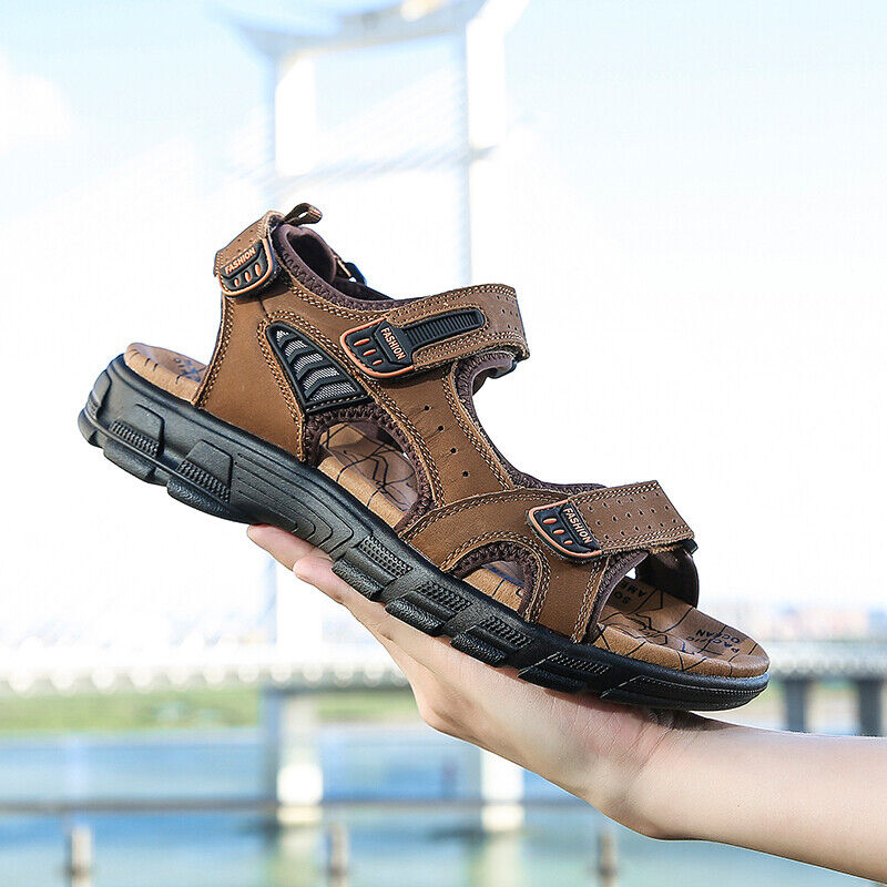 Sandales Velcro Unisexes avec Support de Voûte Confortable