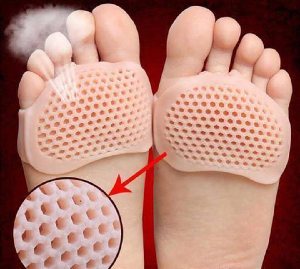 Coussinets Métatarsiens Unisexes en Gel Respirant - Soulagement Ciblé de la Douleur au Pied