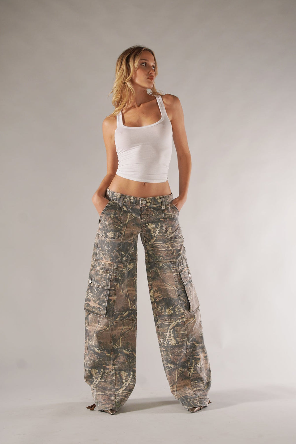 Pantalons Cargo Camo Unisexes avec Poches Utilitaires