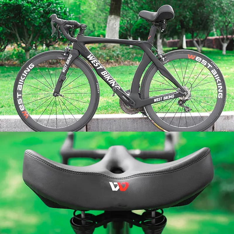 Selle de vélo unisexe confortable avec siège extra large