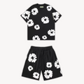 Ensemble T-shirt et Shorts Floral Unisexe - Tenue Décontractée