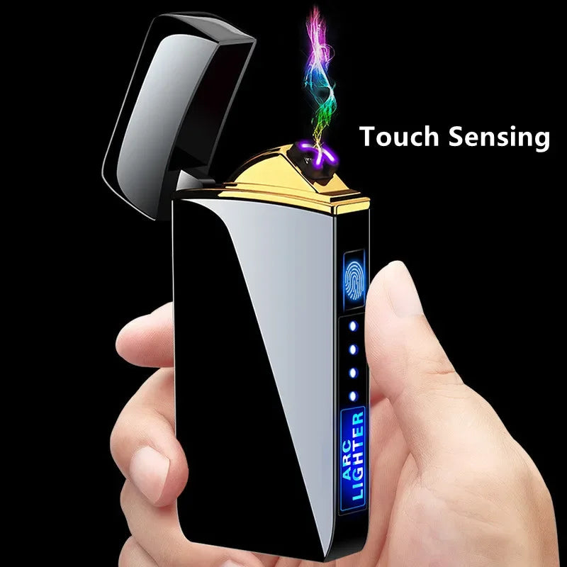 Briquet Plasma Électrique Unisexe Résistant au Vent - Allumage USB Rechargeable
