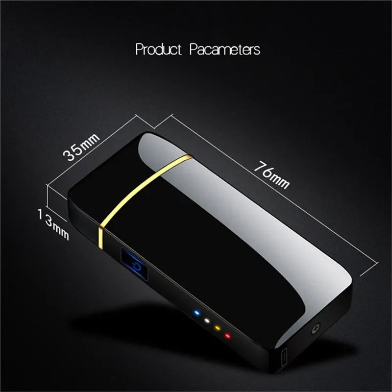 Briquet Plasma Électrique Unisexe Résistant au Vent - Allumage USB Rechargeable