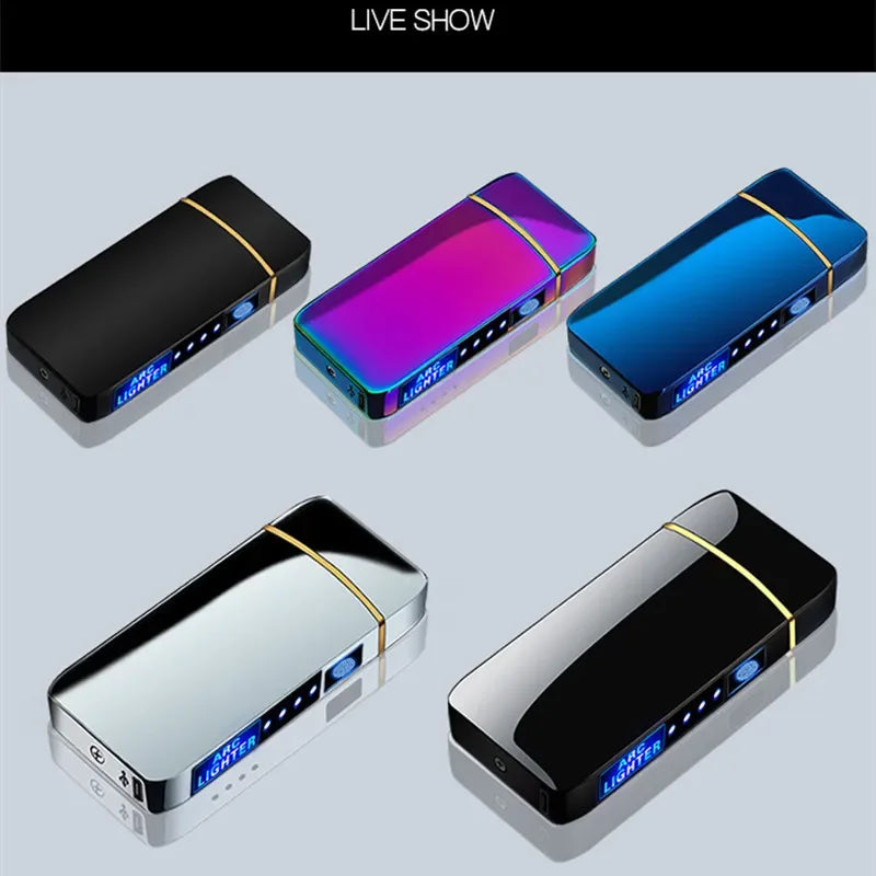 Briquet Plasma Électrique Unisexe Résistant au Vent - Allumage USB Rechargeable