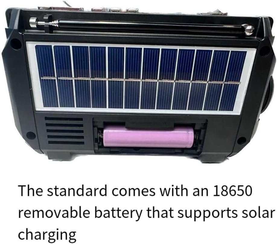Radio d'urgence unisexe avec dynamo et solaire - Alimentation et lumière fiables