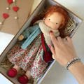 Poupée Waldorf Unisexe Artisanale en Coton et Laine - Compagnon Douillet