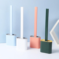 Brosse de Toilette en Silicone Unisexe avec Support