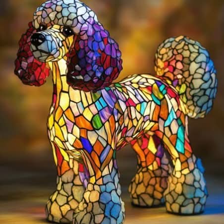 Lunaro - Lampe de Nuit LED Artistique avec Races de Chiens pour Décoration Intérieure Ambiance