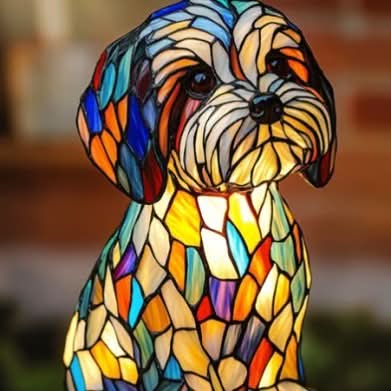 Lunaro - Lampe de Nuit LED Artistique avec Races de Chiens pour Décoration Intérieure Ambiance
