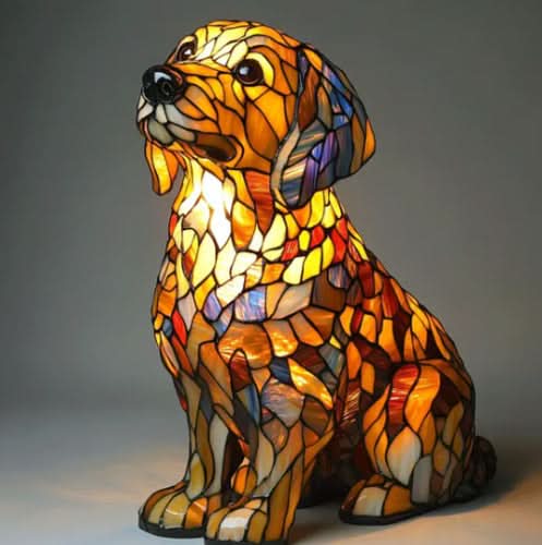 Lunaro - Lampe de Nuit LED Artistique avec Races de Chiens pour Décoration Intérieure Ambiance