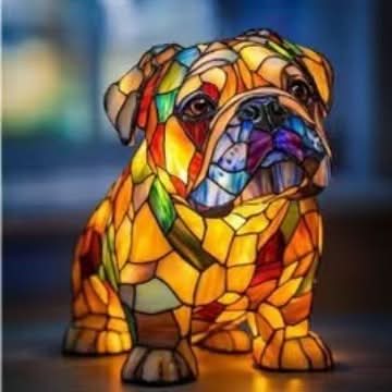 Lunaro - Lampe de Nuit LED Artistique avec Races de Chiens pour Décoration Intérieure Ambiance