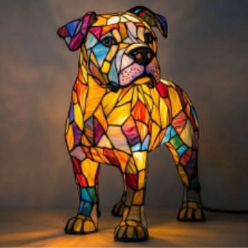 Lunaro - Lampe de Nuit LED Artistique avec Races de Chiens pour Décoration Intérieure Ambiance